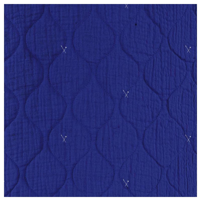 Quilted Double Gauze Cobalt